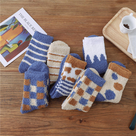 Coral fleece home sleep socks