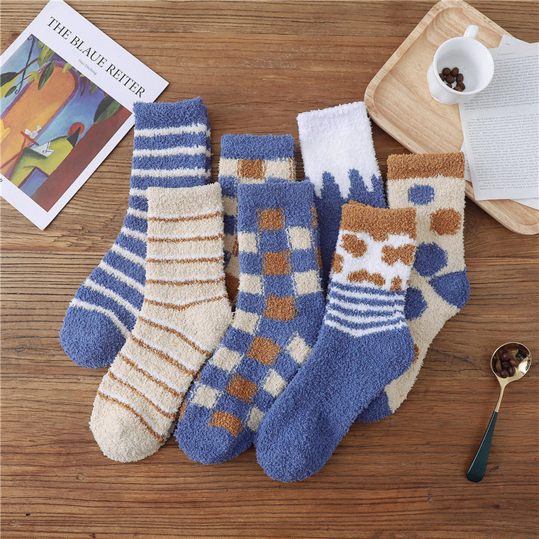 Coral fleece home sleep socks